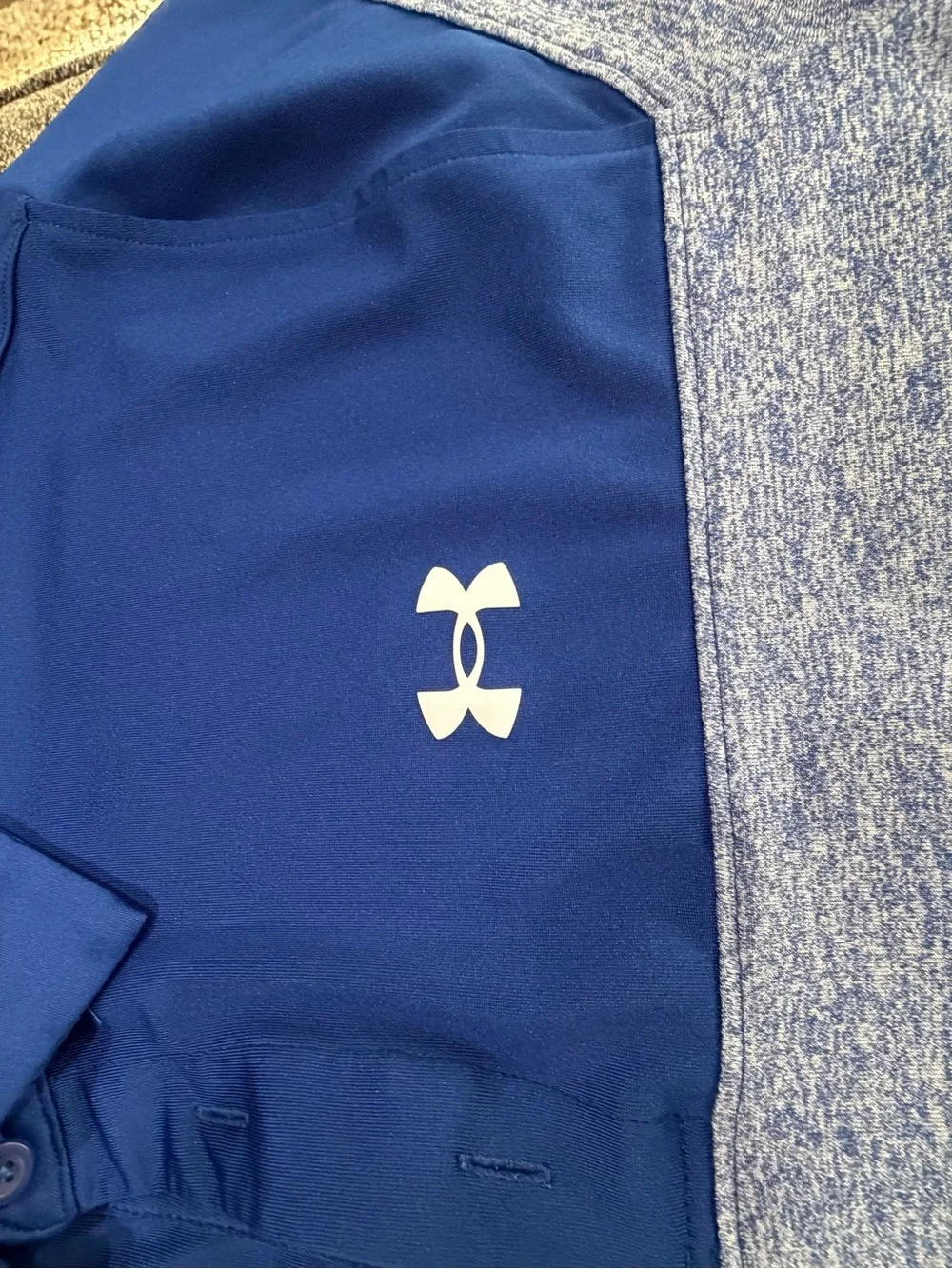 Jordan Men’s Colorblock Polo in Navy/Gray/White